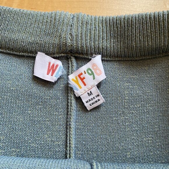 WAYF Bnwot Womens Blue Knit "Luke" Biker Shorts - Picture 5 of 9